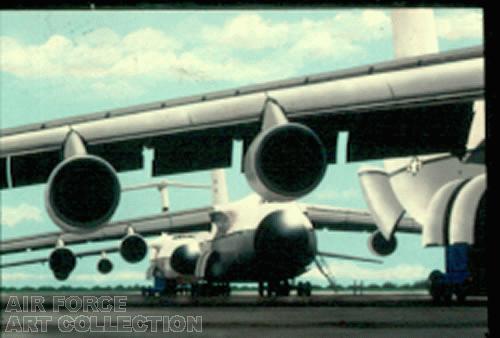 C-5A S ON THE GROUND, CLARK AFB, PHILIPPINES - 22 AUG 79